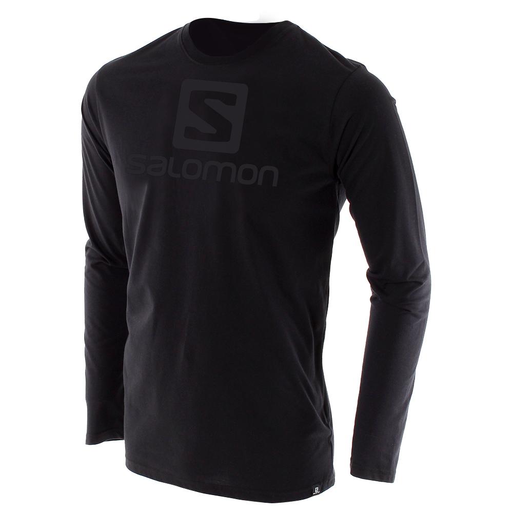 Salomon ACHIEVE LS M Tops Hombre - Negras - Colombia (60957-DSQW)